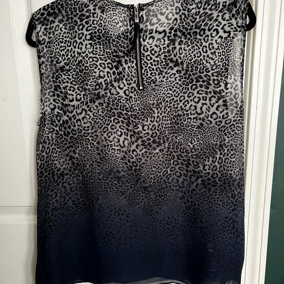 EUC Vince Camuto Ombré Leopard Print Sleeveless Top SZ Lg - Picture 5 of 8